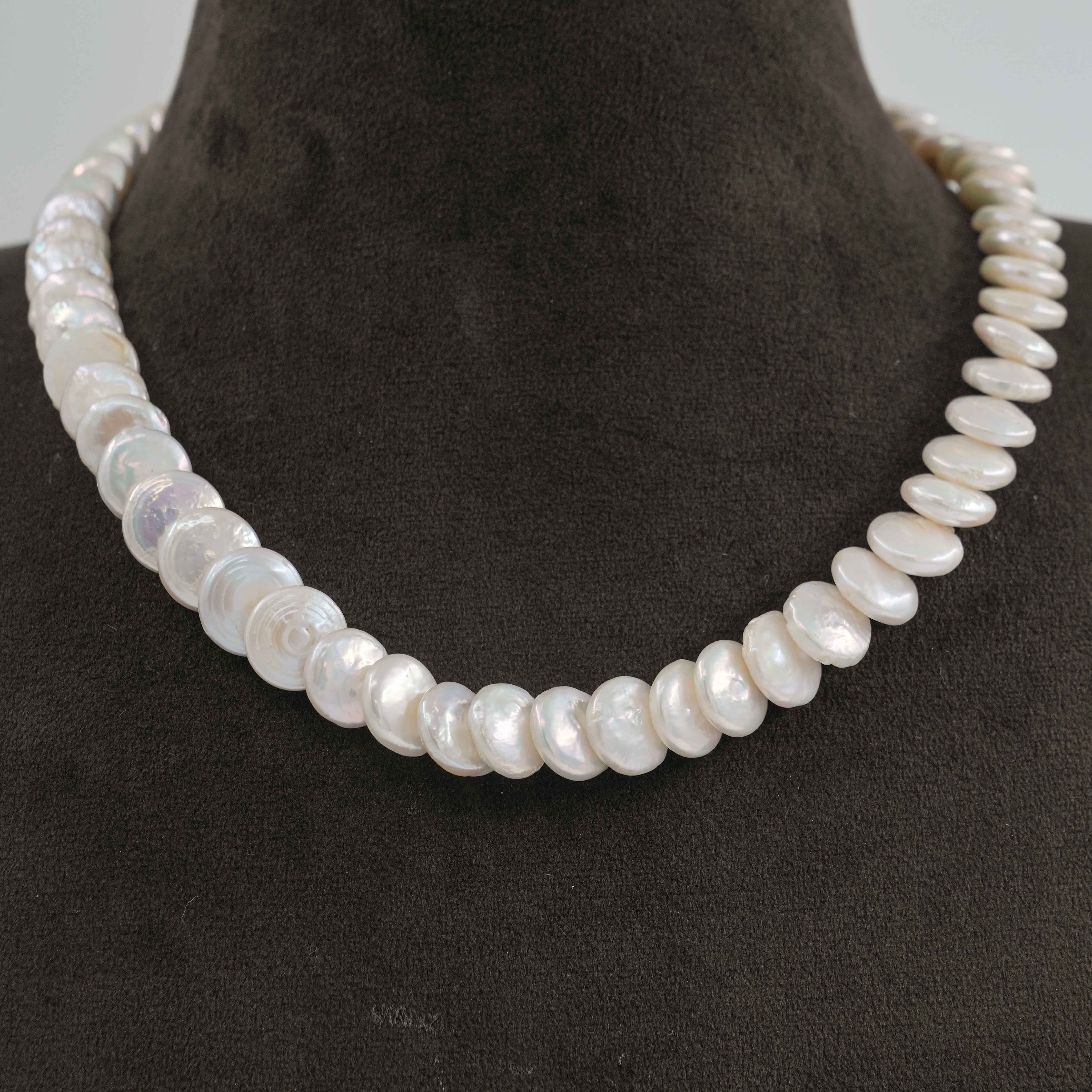The Pearl Atelier by Kabra Pearls - Flat Baroque Pearl Neckace